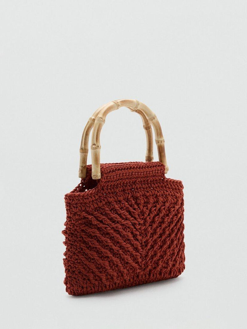 Mango structured grab bag black, imported from the UK
