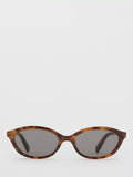 Mango oval sunglasses chocolate polycarbonate lenses (British brand)