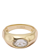 John Lewis Daisy London Estée Sapphire Ring, Gold- Buy online at McGrocer