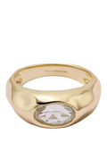 Daisy London Estée Sapphire Ring gold plated sterling silver, UK version