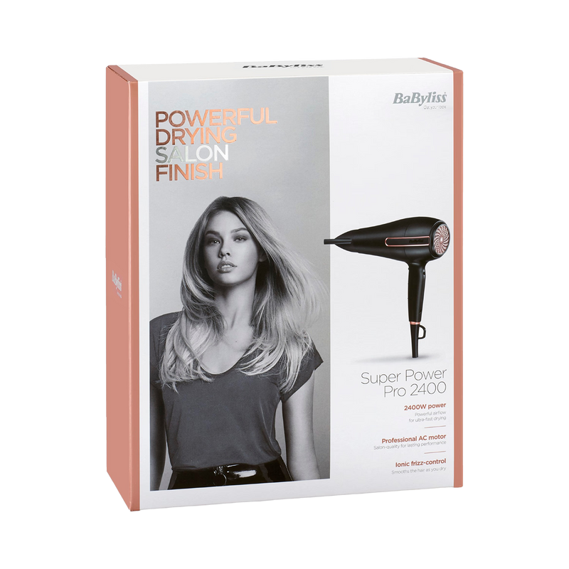 BaByliss Super Power Pro 2400 hair dryer, imported from the UK