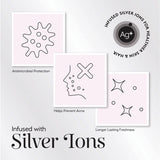 Silver Cloud satin pillowcase pink twinpack standard size (British brand)