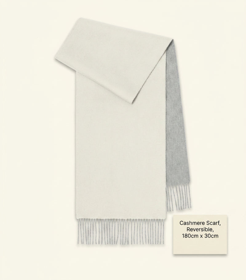 Burberry cashmere reversible EKD scarf (British brand)