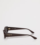 Vogue oval sunglasses in glossy acetate, UK version