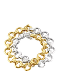 Dinny Hall chunky wrap bracelet in silver and gold - British product