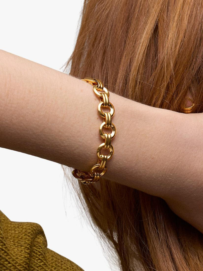 Dinny Hall chunky link bracelet gold (British brand)