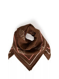 Saint Tropez Rosashells square printed scarf 70x70cm, imported from the UK