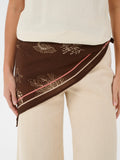 Saint Tropez Rosashells square printed scarf 70x70cm, imported from the UK