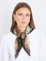 John Lewis Yumi Autumnal Floral Square Scarf, Multi- Buy online at McGrocer