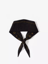 John Lewis Mint Velvet Embellished Linen Neck Scarf, Black- Buy online at McGrocer