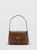 Mango camel saddle shoulder bag with adjustable strap, UK version