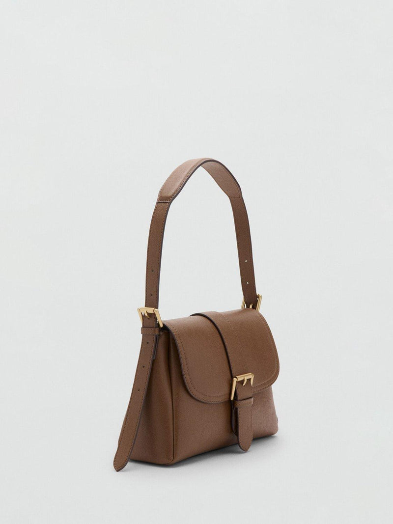 Mango camel saddle shoulder bag with adjustable strap, UK version