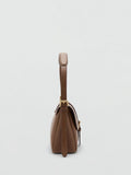Mango camel saddle shoulder bag with adjustable strap, UK version