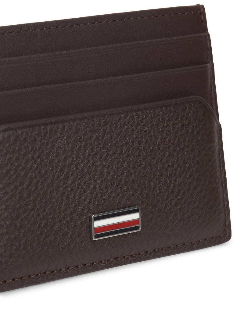Tommy Hilfiger brown leather card holder 10.3cm - British product