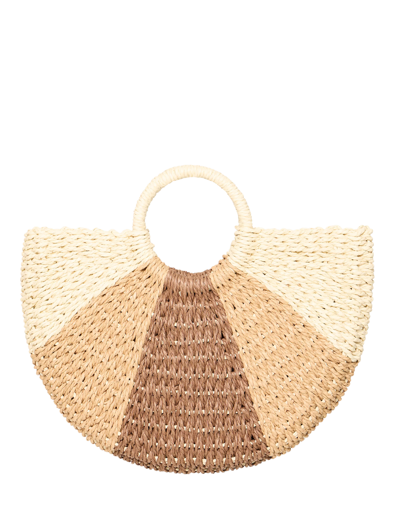 ICHI Iapial Crescent Tote Bag Birch (British brand)