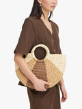 ICHI Iapial Crescent Tote Bag Birch (British brand)
