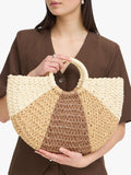 ICHI Iapial Crescent Tote Bag Birch (British brand)