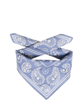 ICHI blue paisley scarf 50x50cm (British brand)