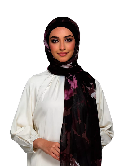 John Lewis Bokitta Abstract Print Jersey Hijab Set with TENCEL Modal- Buy online at McGrocer