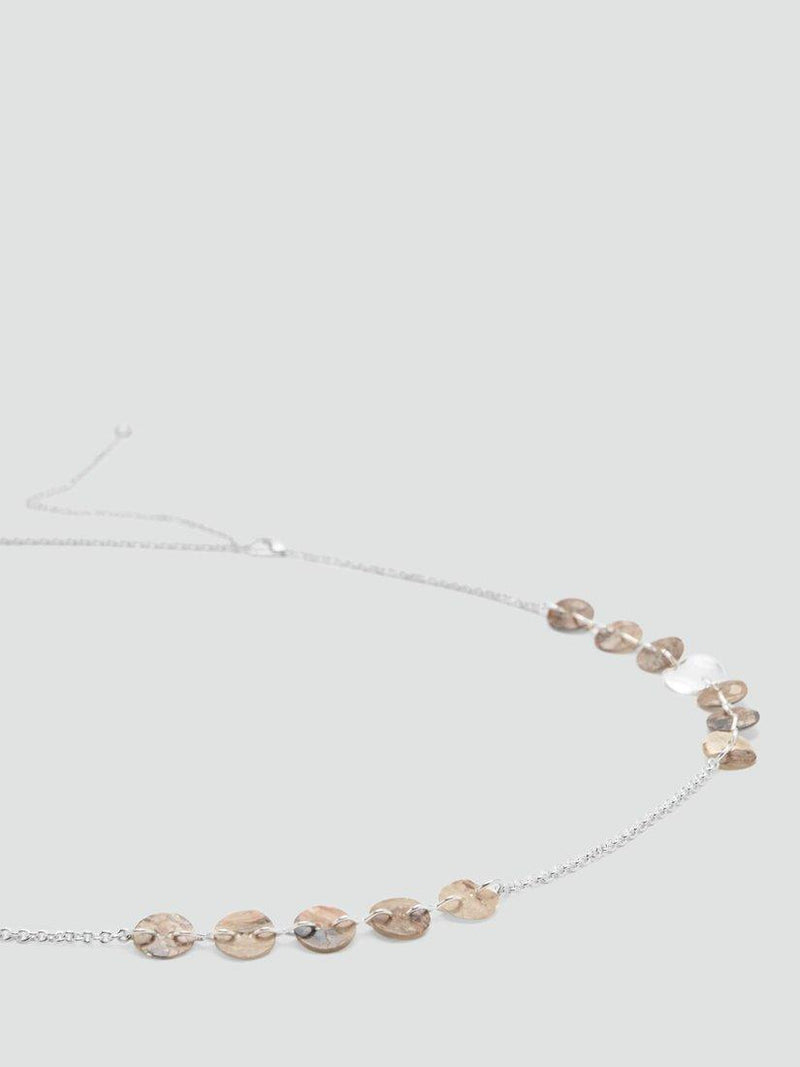 Mango waist belt silver disc chain, imported from the UK