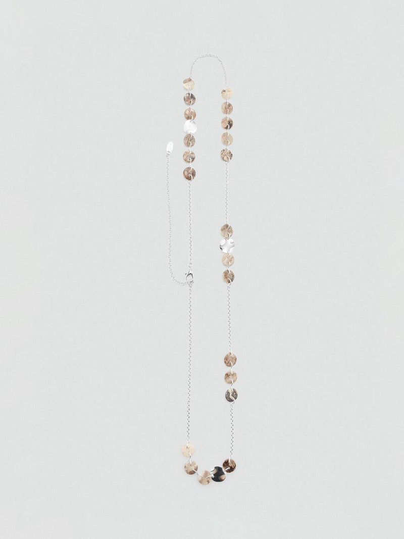 Mango waist belt silver disc chain, imported from the UK