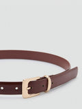 Mango polished buckle belt regular width, imported from the UK