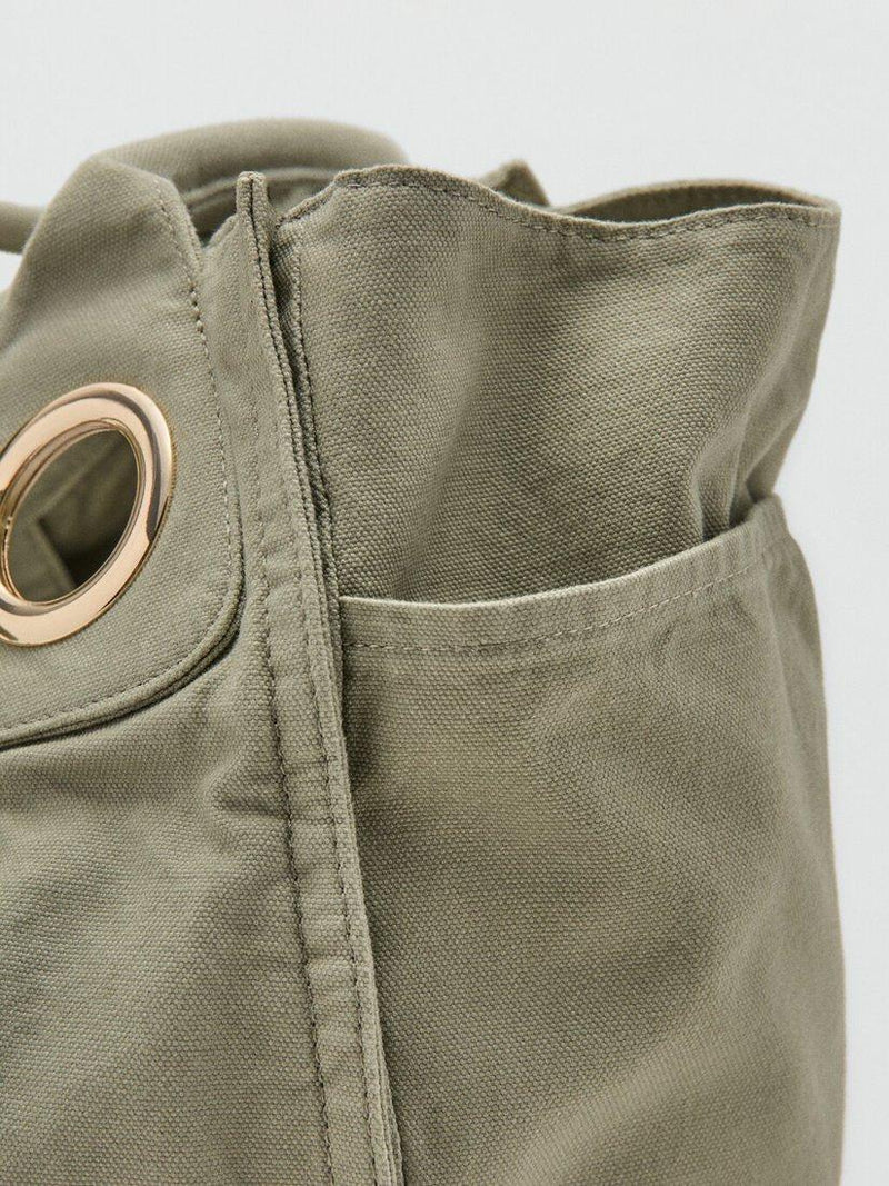 Mango everyday tote bag green, UK version