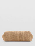Mango beaded strap clutch bag in beige, imported from the UK