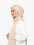 Bokitta Nakheel palm print shawl set in gold, imported from the UK