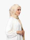 Bokitta Nakheel palm print shawl set in gold, imported from the UK