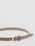 Mango taupe suede belt regular width - British product