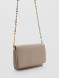 Mango chain-strap mini crossbody bag cream UK version