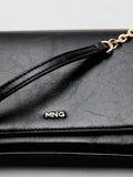 Mango mini crossbody bag with chain strap black - British product