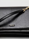 Mango mini crossbody bag with chain strap black - British product