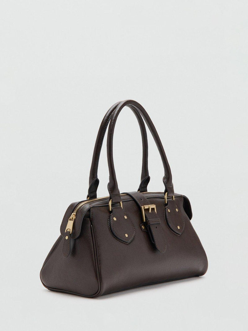 Mango satchel bag in chocolate, imported from the UK