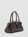 Mango satchel bag in chocolate, imported from the UK
