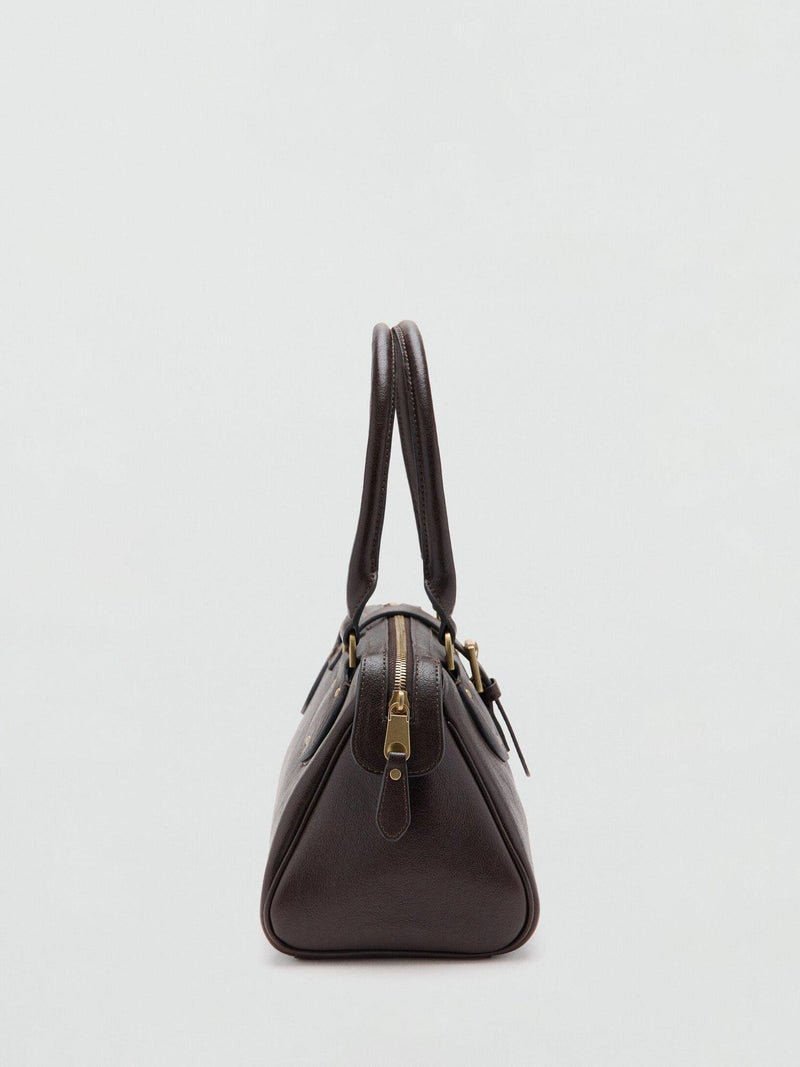 Mango satchel bag in chocolate, imported from the UK