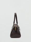 Mango satchel bag in chocolate, imported from the UK