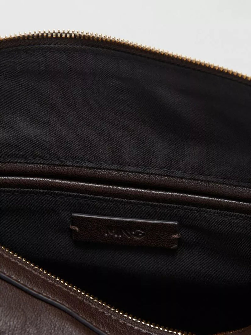 Mango satchel bag in chocolate, imported from the UK