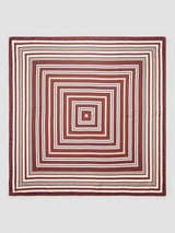 John Lewis Mango Geometric Square Scarf Terracotta 70cm- Buy online at McGrocer