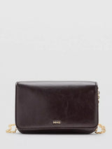 John Lewis Mango Chain Strap Crossbody Bag Bordeaux- Buy online at McGrocer
