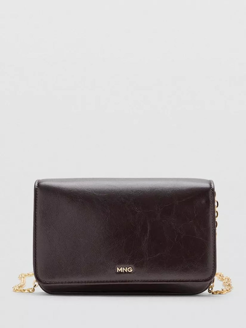 Mango crossbody bag Bordeaux chain strap, UK version