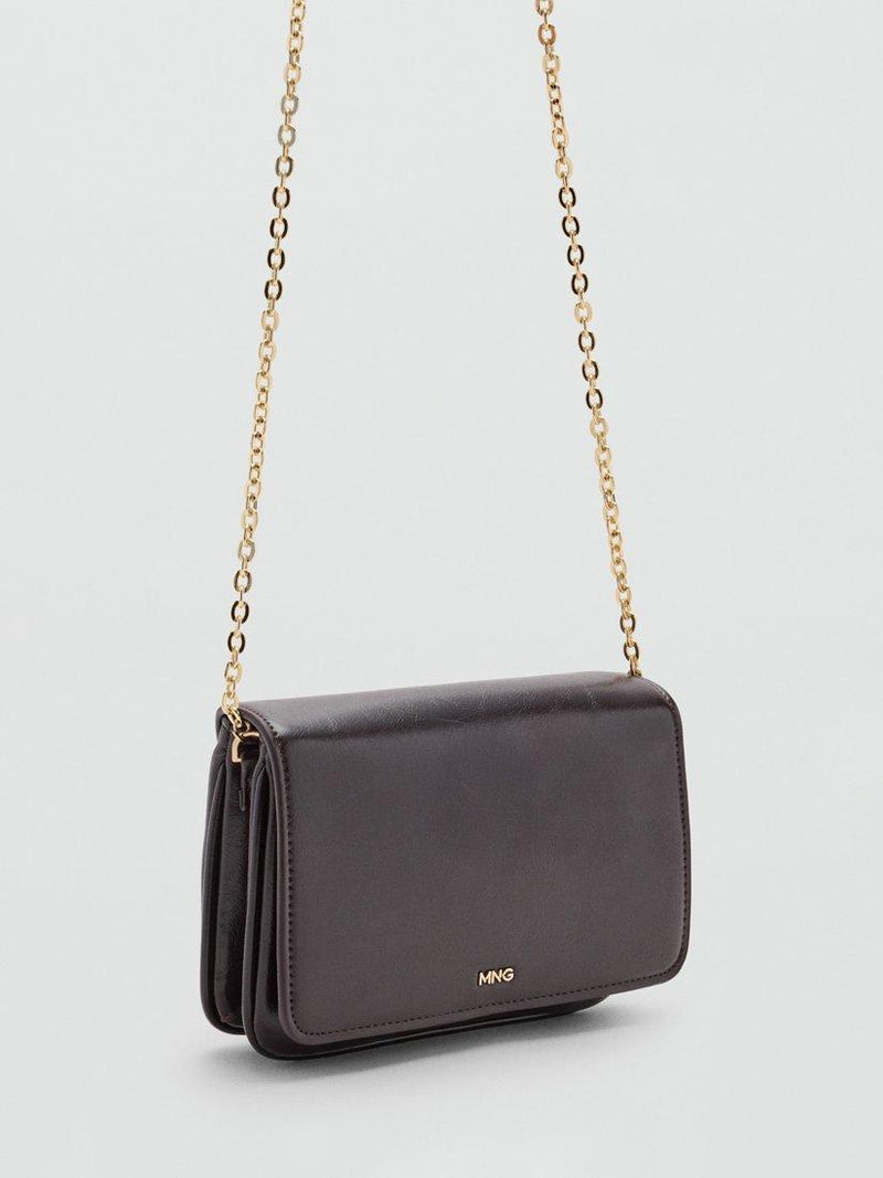 Mango crossbody bag Bordeaux chain strap, UK version