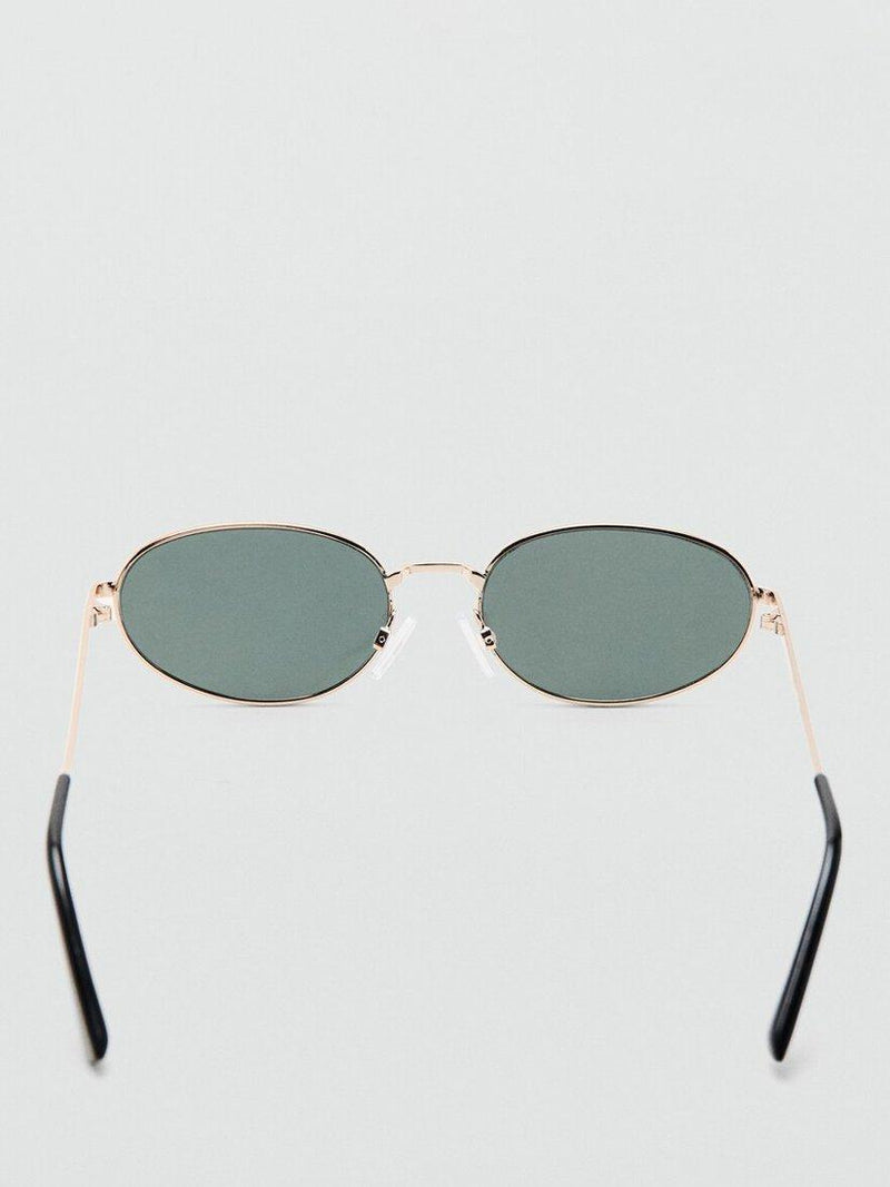Mango oval sunglasses gold mirrored lenses (British brand)