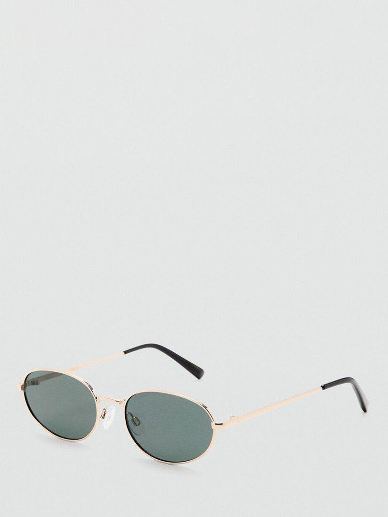 Mango oval sunglasses gold mirrored lenses (British brand)