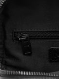 Mango leather slim crossbody bag black, UK version