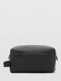 Mango matte wash bag black (British brand)