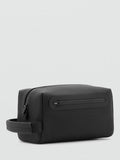 Mango matte wash bag black (British brand)