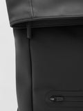 Mango roll-top backpack black (British brand)