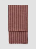 Mango striped cotton blend scarf terracotta - British product
